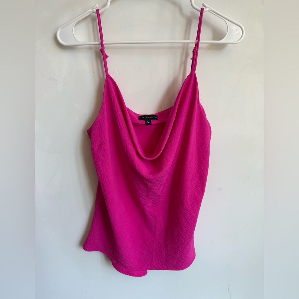 Hot pink tank top